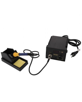937D  Constant-Temperature Soldering Station Digital Display Soldering Station with 5pcs Solder Tips US Plug Black