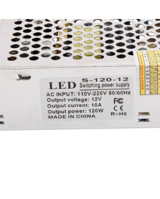 S-120-12 12V 10A 120W High Quality Switching Power Supply Silver