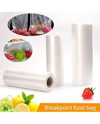 2 pcs 11"x50' (28cmx15m) Vacuum Food Packaging Bag Dot Rolls