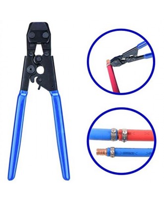 [US-W]PEX Pipe Cinch Crimping Tool with Clamp Blue